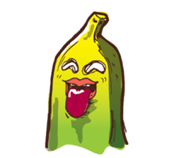 Growin foot banana sticker #5471716