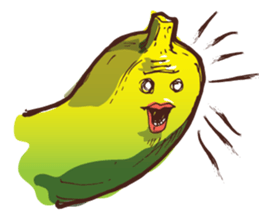 Growin foot banana sticker #5471718