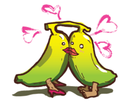 Growin foot banana sticker #5471719