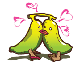 Growin foot banana sticker #5471719