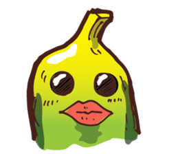 Growin foot banana sticker #5471720