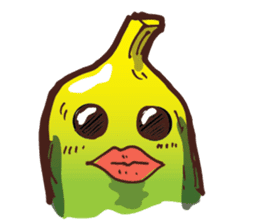 Growin foot banana sticker #5471720