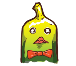 Growin foot banana sticker #5471721