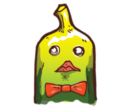 Growin foot banana sticker #5471721