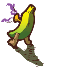 Growin foot banana sticker #5471722