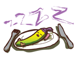 Growin foot banana sticker #5471725