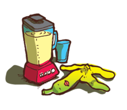 Growin foot banana sticker #5471726