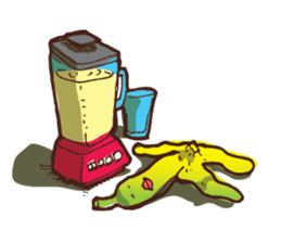 Growin foot banana sticker #5471726