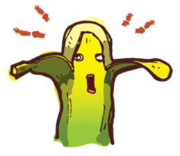 Growin foot banana sticker #5471727