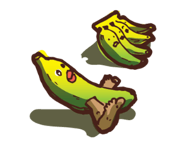 Growin foot banana sticker #5471728