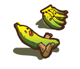 Growin foot banana sticker #5471728