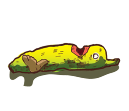 Growin foot banana sticker #5471731