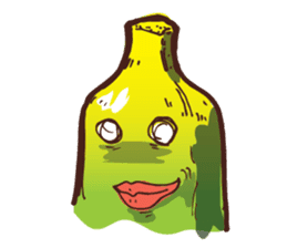 Growin foot banana sticker #5471732