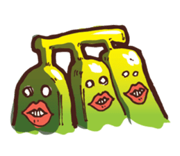 Growin foot banana sticker #5471738