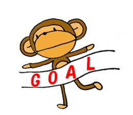 Monkey go go! sticker #5472255