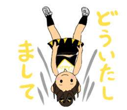 Cheerleader Sticker Black Uniform sticker #5472463