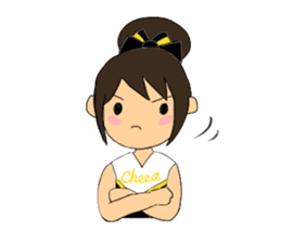 Cheerleader Sticker Black Uniform sticker #5472478