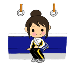 Cheerleader Sticker Black Uniform sticker #5472488