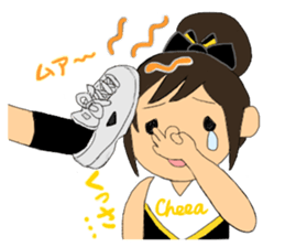 Cheerleader Sticker Black Uniform sticker #5472493