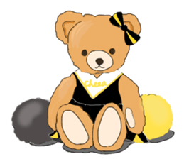 Cheerleader Sticker Black Uniform sticker #5472497