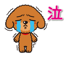 Cute Toy poodle day to day sticker #5472615