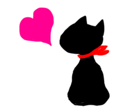BLACK CAT STICKERS sticker #5472786
