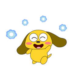 Small dog that always healthy sticker #5473102