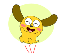 Small dog that always healthy sticker #5473108