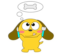 Small dog that always healthy sticker #5473121