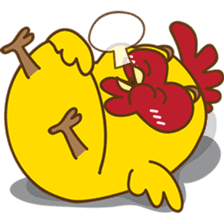 Yelo the naughty chicken sticker #5473541