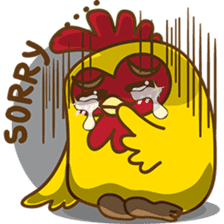 Yelo the naughty chicken sticker #5473544