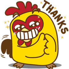 Yelo the naughty chicken sticker #5473545