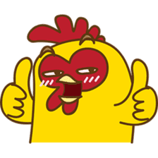 Yelo the naughty chicken sticker #5473554