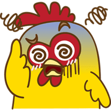 Yelo the naughty chicken sticker #5473557