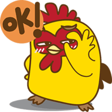 Yelo the naughty chicken sticker #5473560