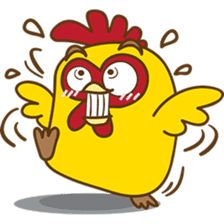 Yelo the naughty chicken sticker #5473561