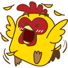 Yelo the naughty chicken sticker #5473562