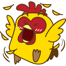 Yelo the naughty chicken sticker #5473562