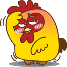 Yelo the naughty chicken sticker #5473563