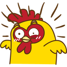 Yelo the naughty chicken sticker #5473565