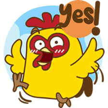 Yelo the naughty chicken sticker #5473566