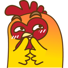 Yelo the naughty chicken sticker #5473569