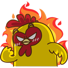 Yelo the naughty chicken sticker #5473571