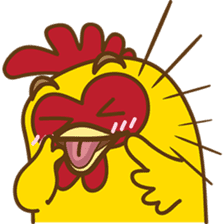 Yelo the naughty chicken sticker #5473572