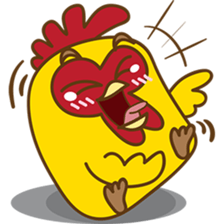 Yelo the naughty chicken sticker #5473574