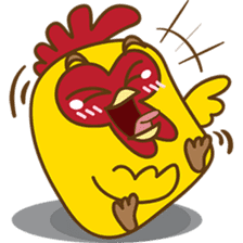 Yelo the naughty chicken sticker #5473574