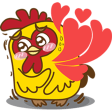 Yelo the naughty chicken sticker #5473575