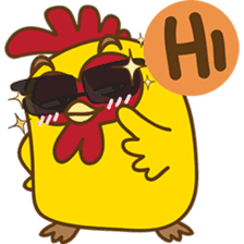 Yelo the naughty chicken sticker #5473576