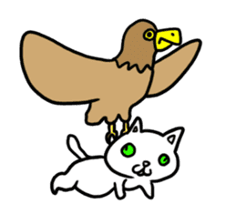 troublecat komaneko-chan and mr10000yen sticker #5473693