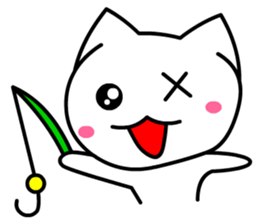 Tomo's Cute Cat White (English) sticker #5474247
